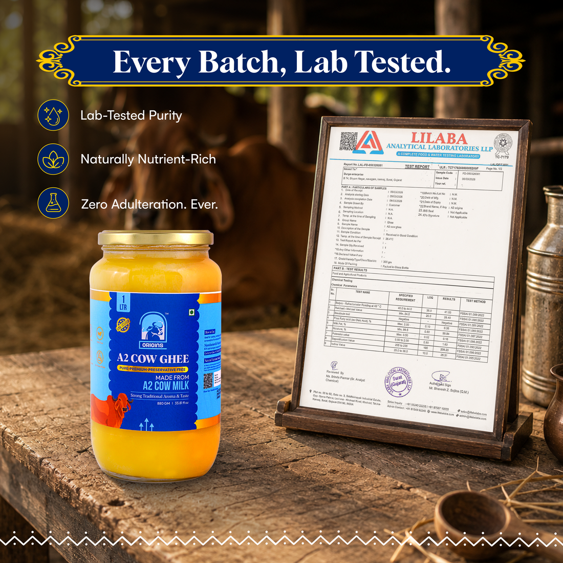 1 LTR A2 Ghee