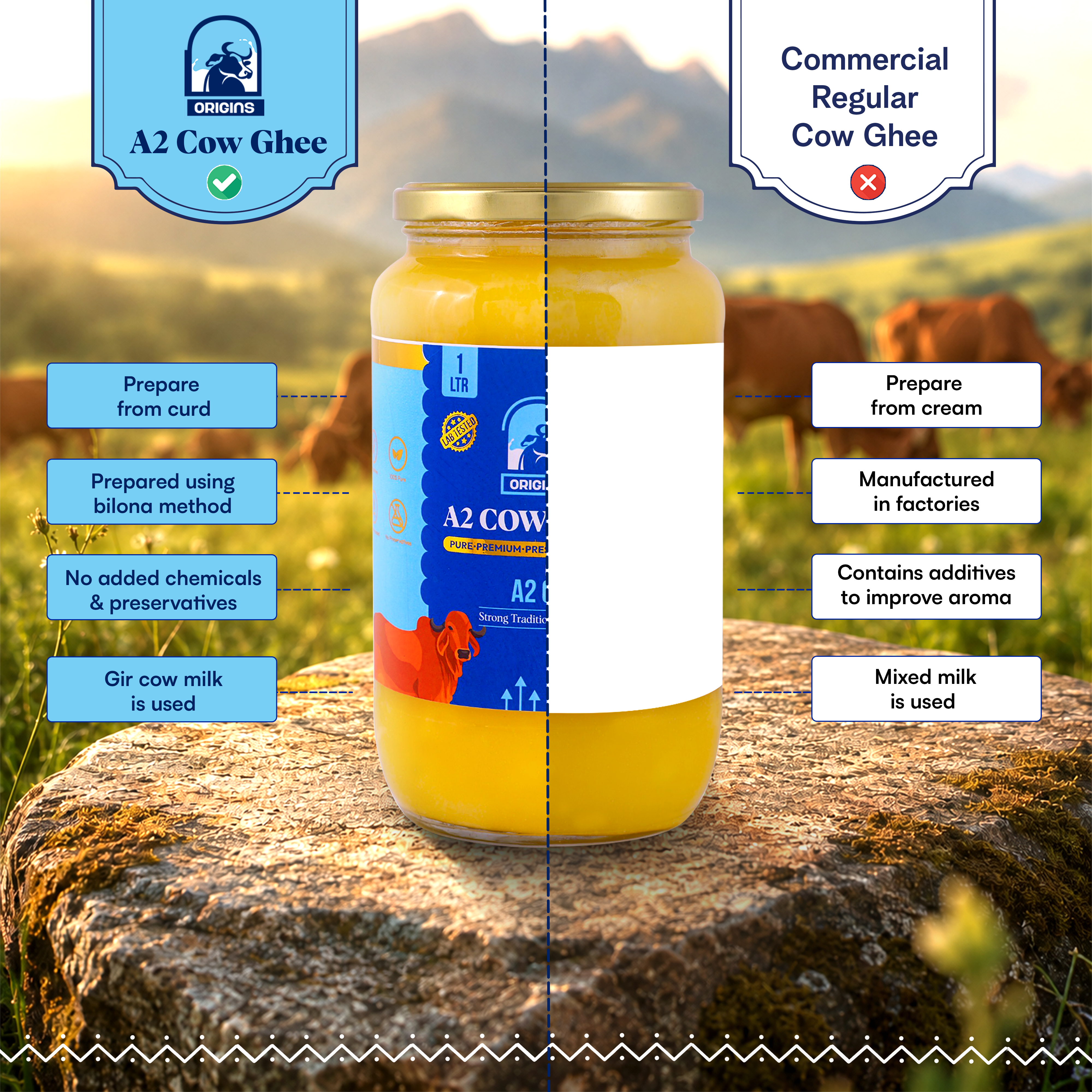 1 LTR A2 Ghee