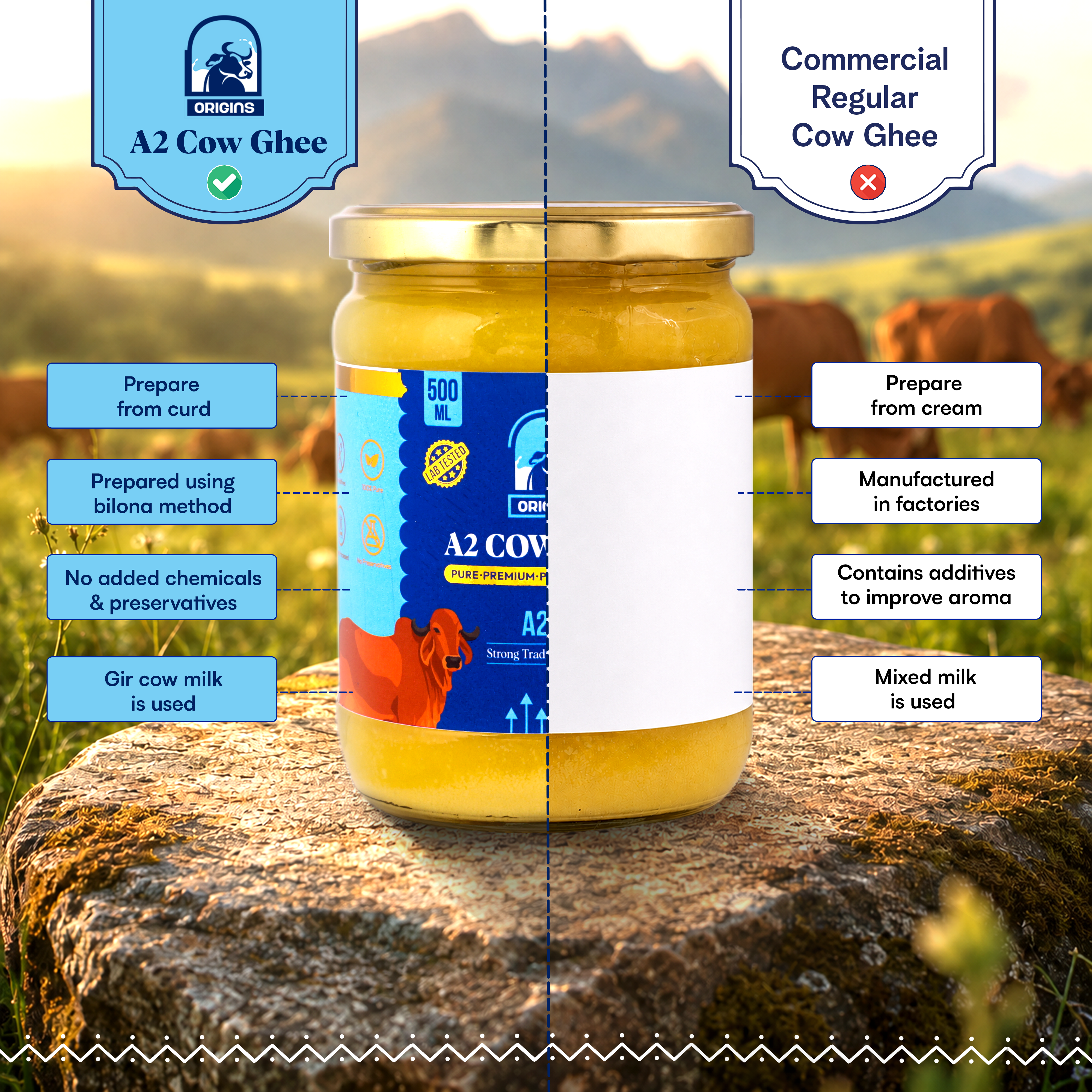 500 ML A2 Ghee