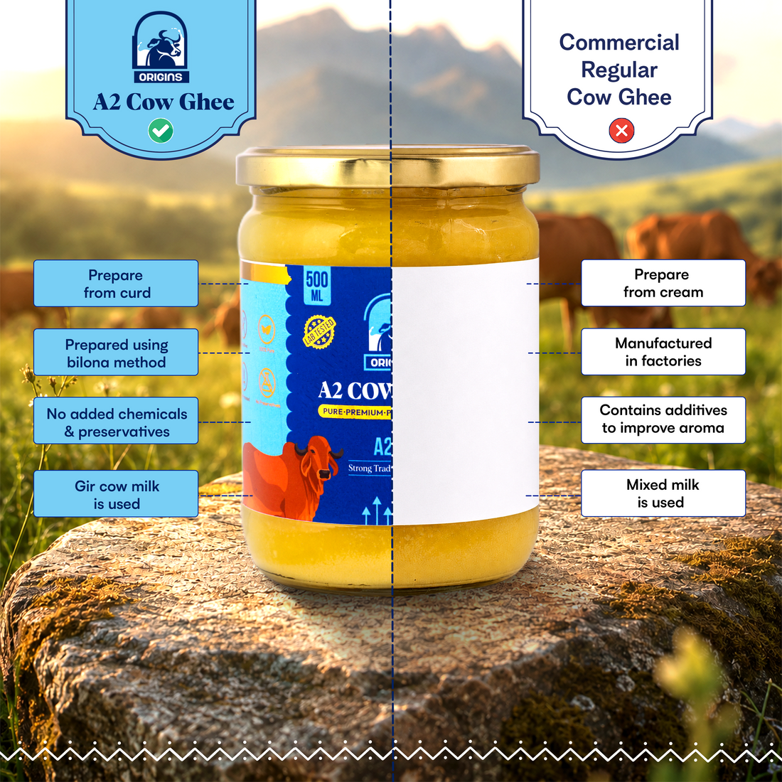 500 ML A2 Ghee
